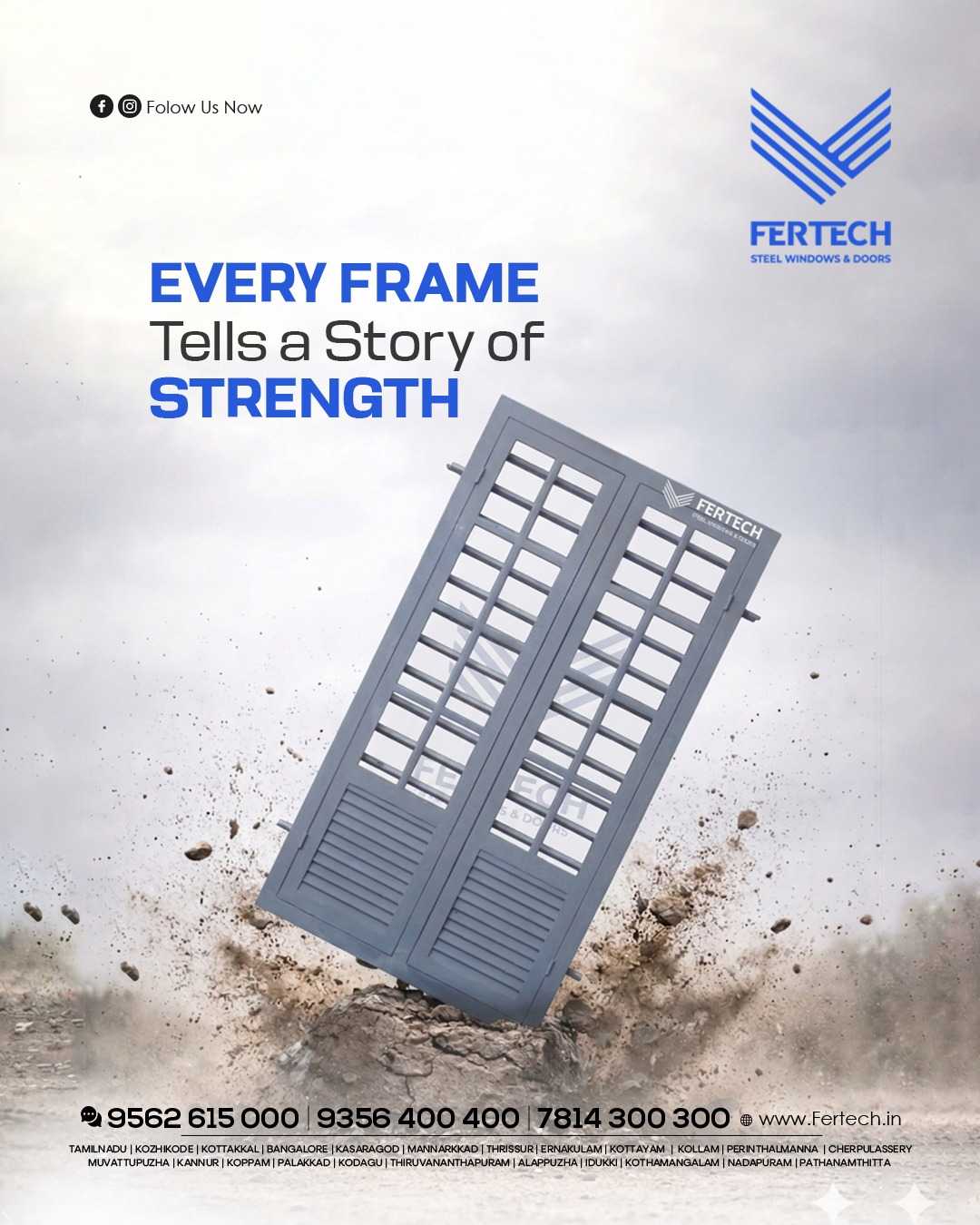 No.1 Steel Window Manufacturers in Kerala : Fertech Industrial Park
